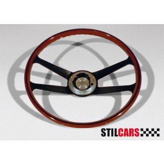 Wooden Steering Wheel, Mahogany/&Oslash; 390 mm