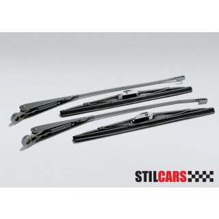Stainless Steel Wiper black/set 4-pcs.