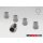 Aluminium Radsicherungen 911 silbern/Set 5-tlg.