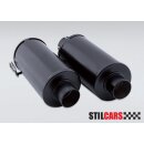 Edelstahl Heizklappe 356 A schwarz /Paar