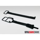 Edelstahl Batteriebefestigungs-Set  911/912 / schwarz