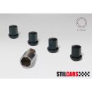 Aluminium Radsicherungen 911 schwarz / Set 5-tlg.
